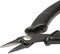The Beadsmith Hi-Tech Chain Nose Pliers, 5.5 inches (140mm) with high carbon steel head, black comfort grip handle with spring, tool for jewelry making, electronics or micro mechanics